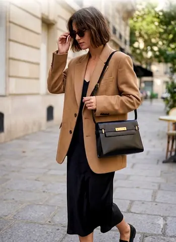 Saint Laurent YSL STYLE Manhattan Leather Shoulder bag