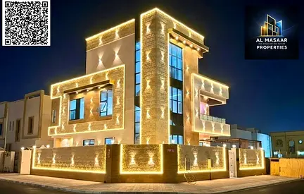 فرصة سكنية واستثمارية | تملك فيلا فاخرة بالحليو 2 عجمان| 5 غرف نوم بمسبح وروف | 4000 قدم بسعر تنافسي