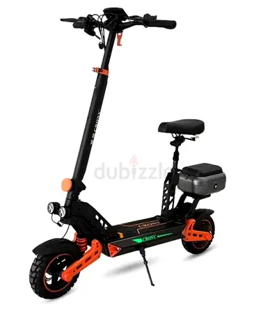 Electric Scooter with Seat — Off-road Dual Motor, Removable Battery