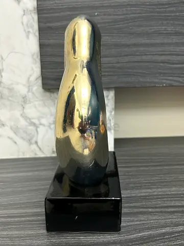 Modern Gold and Black Door Handle