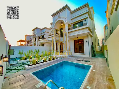 فرصة امتلاك فيلا احلامك تصميم كلاسيك مع روف + مسبح و شامل رسوم التسجيل قريبة من المسجد و بسعر قابل للتفاوض
