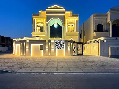 تصميم كلاكسيك طابقين و رووف مساحة 5000 قدم على شارع الشيخ عمار الرئيسى تملك حر لجميع الجنسيات