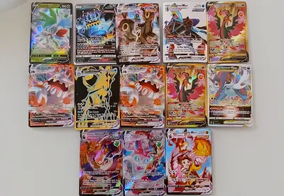 Mixed Pokémon TCG Full-Art  EX/GX Collection — 13 Cards, Holo/Promo