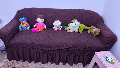 3-seater comfy Sofa with protective cover