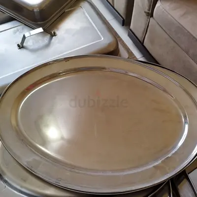 Stainless Steel Oval Serving Tray