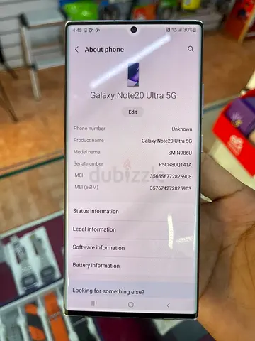 Samsung Galaxy Note20 Ultra 5G - Good Condition, unlocked
