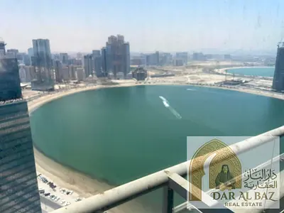 ارقى 3 غرف وصاله واسعه مع4 حمام  للايجار السنوى بالخان على بحيرة الممزر اطلاله بحريه بالكامل مع غرفه خادمه تكييف مجانى مع جيم ومسبح وباركينج مجانى