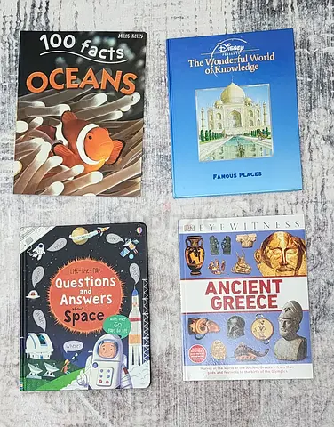 Kids Educational Discovery Book Bundle (4 Books) – DK, Usborne More