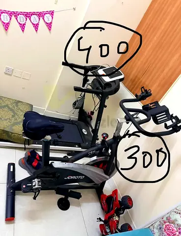 Used Upright Exercise Bike and Treadmill Bundle - Good Working Condition