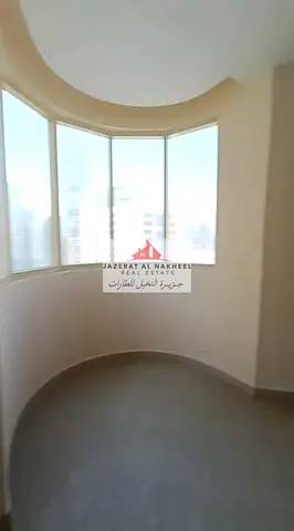 Two-bedroom apartment with a living room in Al Nahda, with an excellent area.