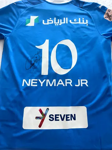 Personally Signed Neymar Al Hilal Jersey