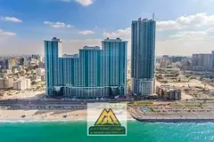 Two-bedroom apartment with a full sea view for rent in Corniche Tower