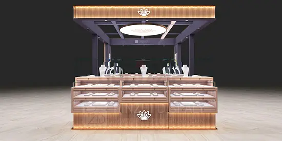 Luxury Jewelry Showcase Kiosk