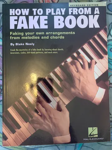 Piano learning book