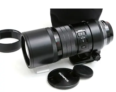 Olympus Zuiko 300mm Telephoto Lens with Hood Caps - very Good Condition