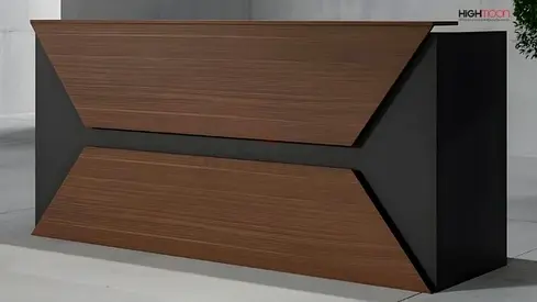 Modern Geometric Reception Desk