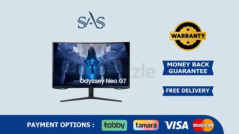 Samsung | 32 inch | Odyssey Neo G7 | Curved Monitor | New | Free Delivery | Warranty | LS32BG750NPX