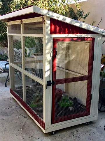 Large Outdoor Aviary / cat Cage on Wheels