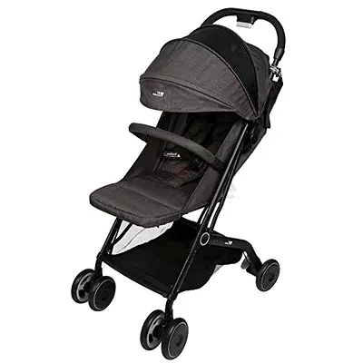 Amzdeal Airplane Lightweight Travel Stroller with Pull Rod Umbrella Stroller One-Hand Fold Design