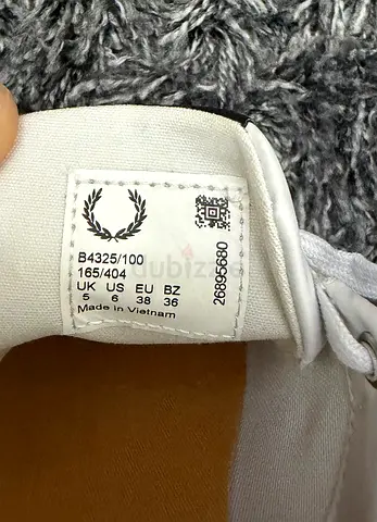 Brand New Fred Perry Women Shoe White Size US 6