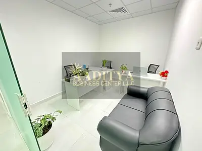 Office Fully Fitted and Furnished with Free Dewa Internet No Commission