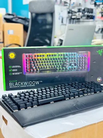 Razer BlackWidow V4 Mechanical RGB Gaming Keyboard with Wrist Rest