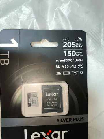 Lexar 1TB microSDXC Silver Plus (up to 205MB/s) with SD adapter - New