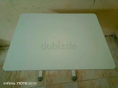 White rectangular folding table - good condition