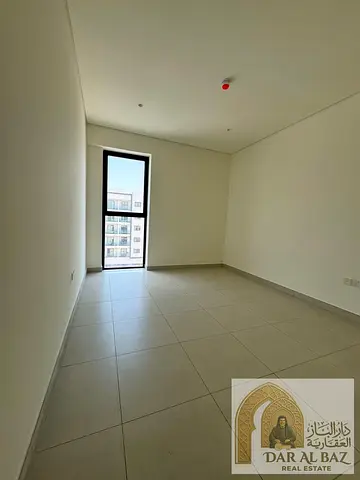 Two-bedroom apartment with a living room for annual rent in Al Zahia, Muwaileh. New building. Two bedrooms, three bathrooms, swimming pool, gym, and p