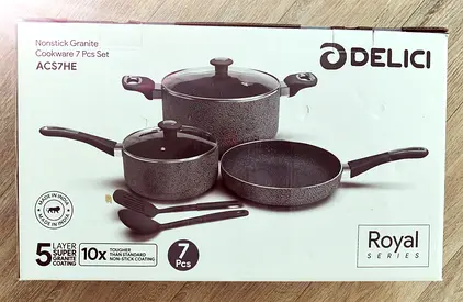 Cookware set. Non stick granite. NEW