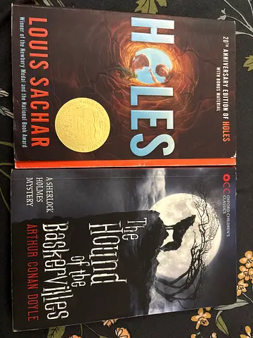 Holes (20th Anniversary) The Hound of the Baskervilles — 2 Paperback Classics
