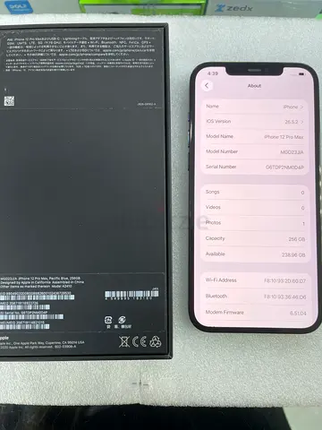 iPhone 12 Pro Max 256GB - Good Condition with Box waterproof