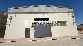 108 KW 3-Phase Electricity | 7,200 Sq. Ft. Corner Warehouse | Massive Entrance | Al Jurf Industrial