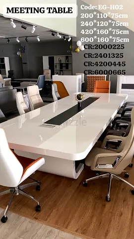 Modern White Office Meeting Table EG-H02