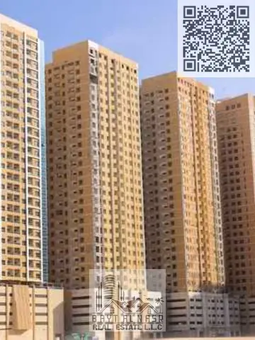 شقة واسعة من 3 غرف نوم مع شرفة في برج بارادايس ليك B5، مدينة الإمارات، عجمان