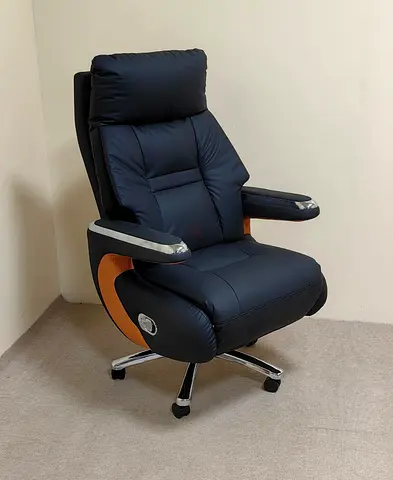 High Back Leather Executive Office Chair with Headrest