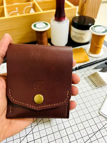Handmade leather wallet