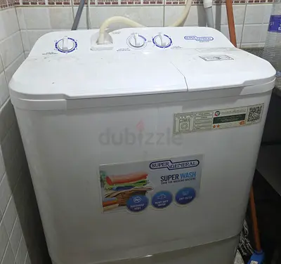 Super General Super Wash Twin Tub Washing Machine - Good Working Condition