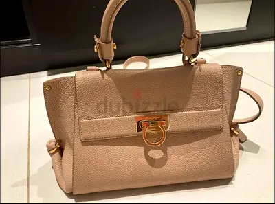 Salvatore Ferragamo Ganchini Bag Pink beige