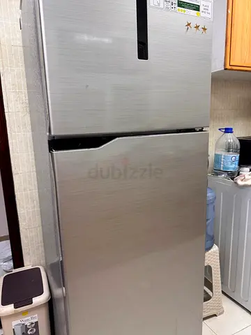 Silver Double Door Refrigerator - Good Working Condition