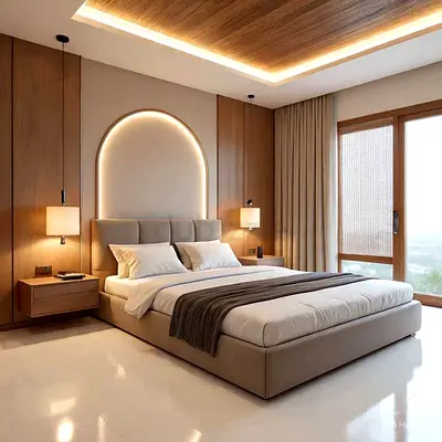 Modern Upholstered Bed