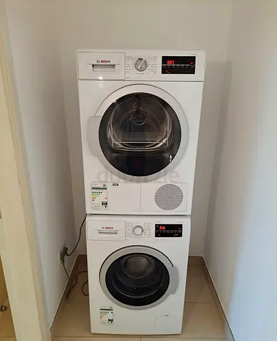 Free Delivery- BOSCH Series 6 9KG Washer 9KG 💯 Dryer Separate Set Latest Model With Digital Clock