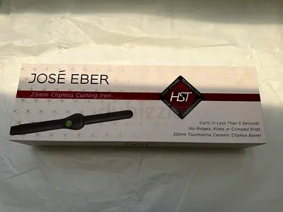 Jose Eber 25mm Clipless Curling Iron - 25mm Tourmaline Ceramic (New)