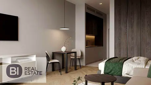 استوديو مفروش | 1WOOD Residence | شرفة | إطلالة على وسط المدينة