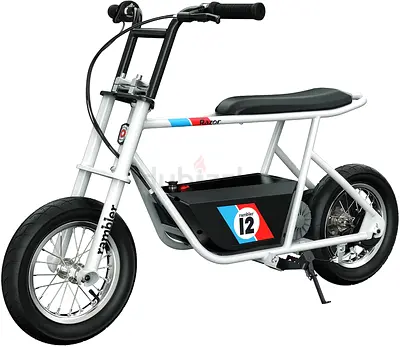 Razor Rambler 12 – 24V Electric Minibike with Retro Style, Up to 14 mph, Wide 12 Air-Filled Tires