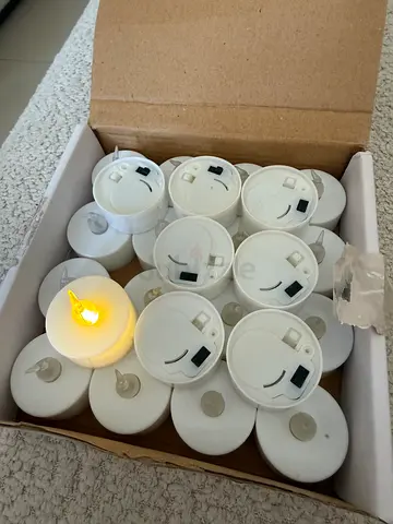 Set of 24 LED tea lights, brand new