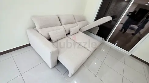 Ikea Eskilstuna L shape sofa Bed Beige