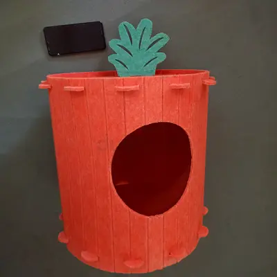 Cute Carrot Felt Cat House 🐾 (Al Ain / Dubai)