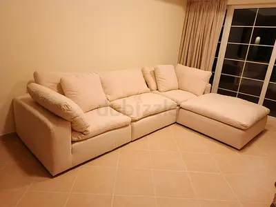 Authentic Premium quality marina home feather 🪶 filled couch very comfortable