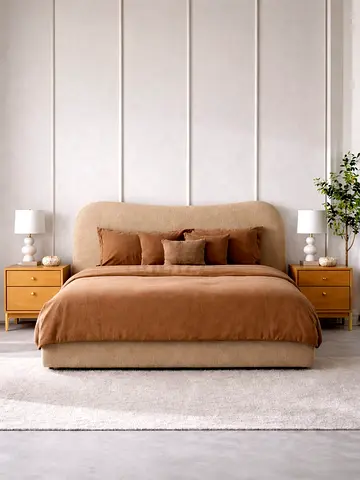 Modern Style brand new Queen size bed with mattress Queen bed family bed storage bed Double bed
